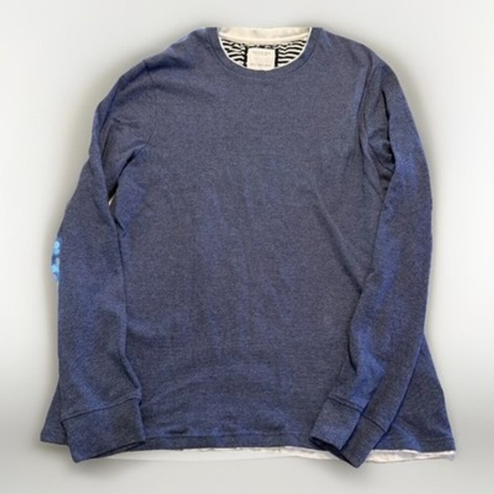 Cactus Man Ricky Singh Mens Blue Crewneck Comfy Soft Cotton Blend L Nautical
